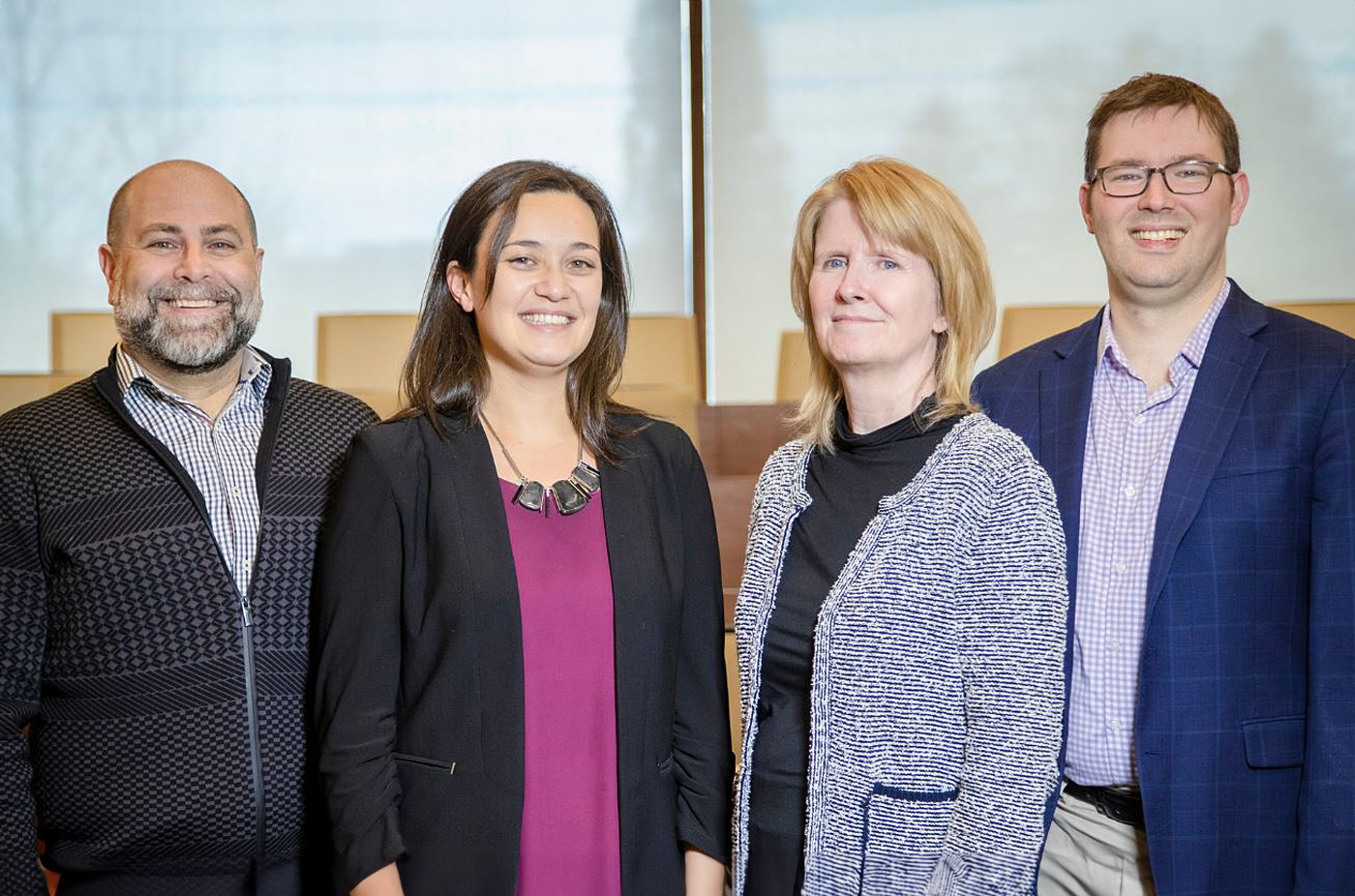 Ivey’s Teaching Scholars l-r: – Mazi Raz, Tiffany Bayley, Karen MacMillan, and Kyle Maclean