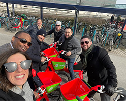 EMBA group cycling in Copenhagen