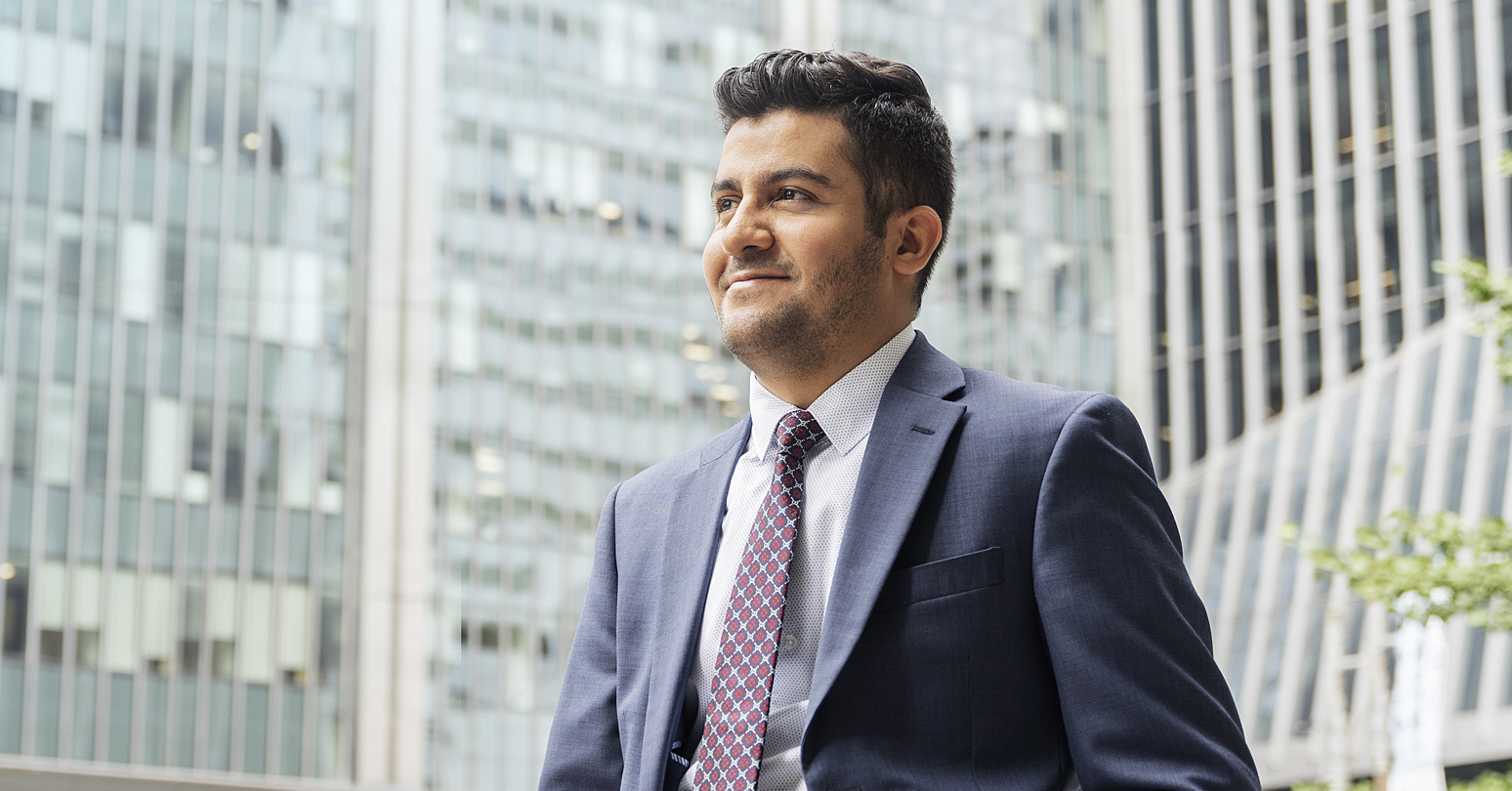 A man in a business suit