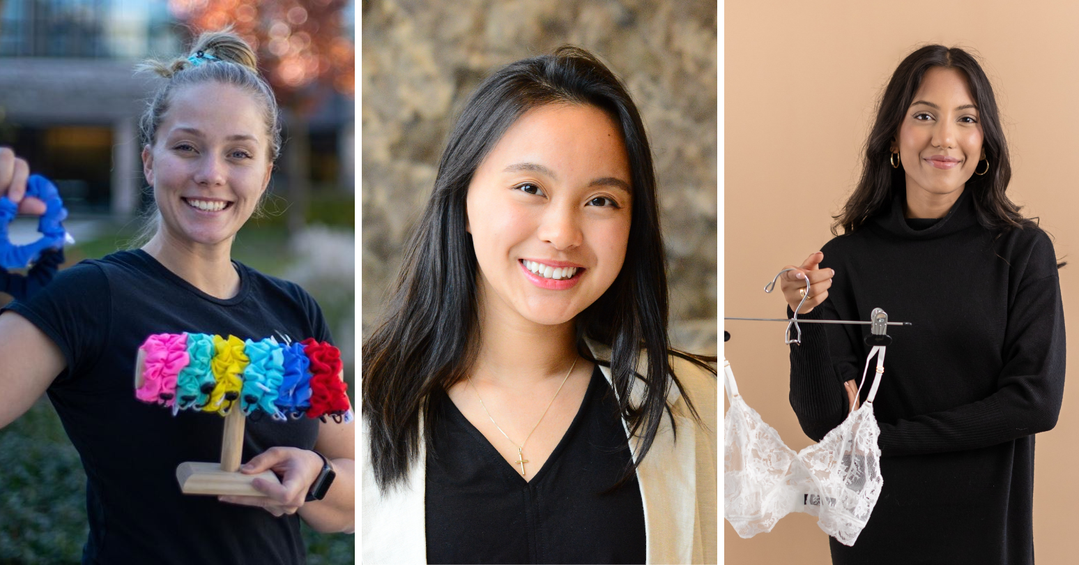 L-R: Nicole Baranowski, Dollar Luo, and Rubaina Singla