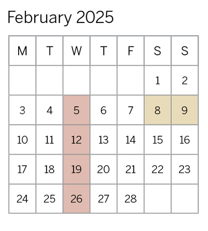 February 2025