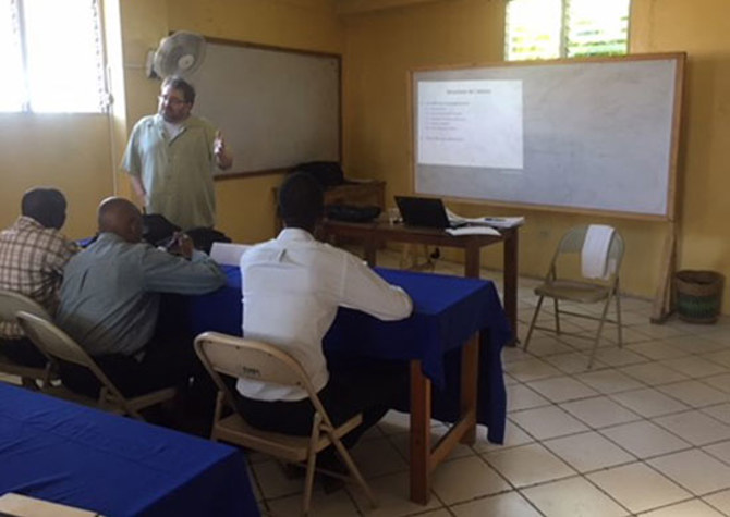 Associate Professor Stephan Vachon at Haiti Workshop