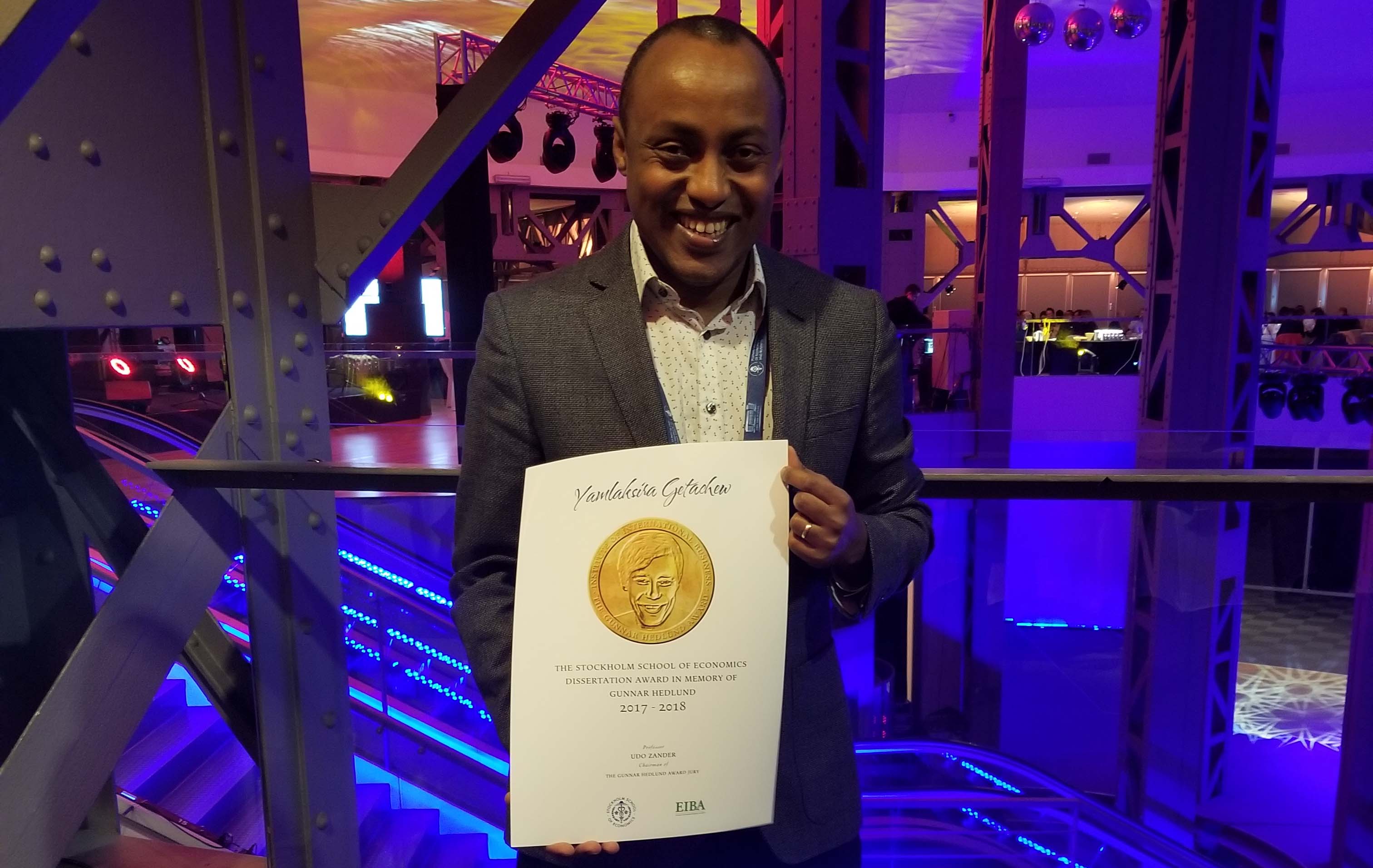 Yamlaksira Getachew - PhD award