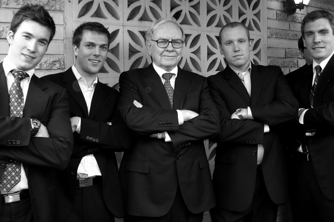 Alex Motherwell, Reed McDonnell, Warren Buffett, Greg Donovan, Geoff Mcleod