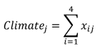 Climate formula