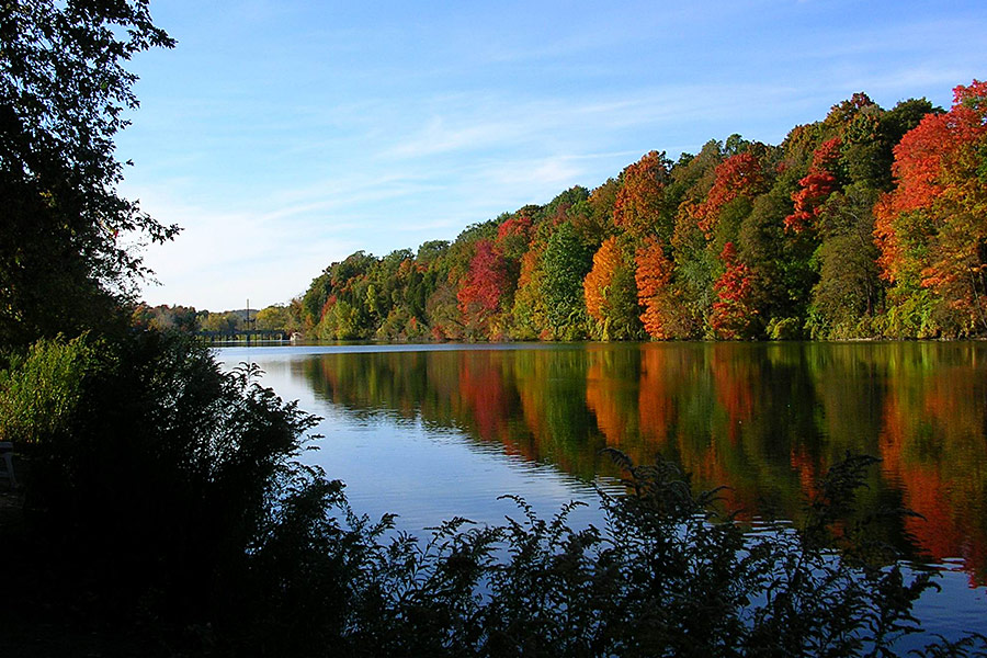 The Thames River in London, Ontario