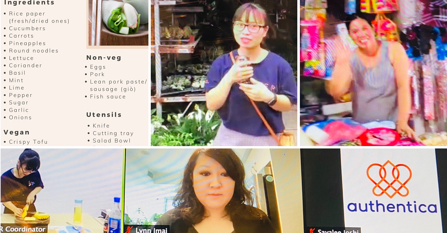 Virtual cooking session