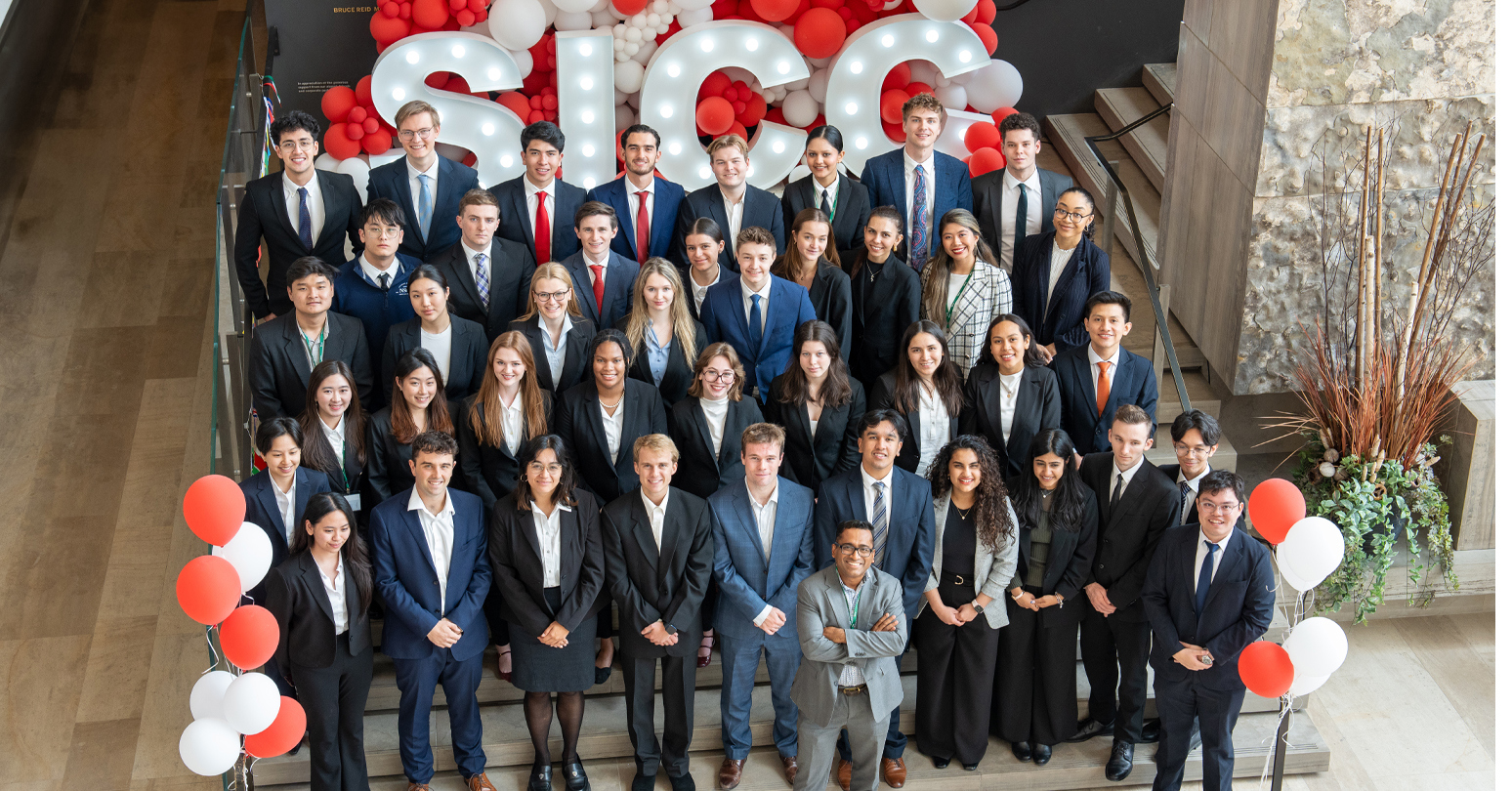 The full group of Scotiabank International Case Competition participants