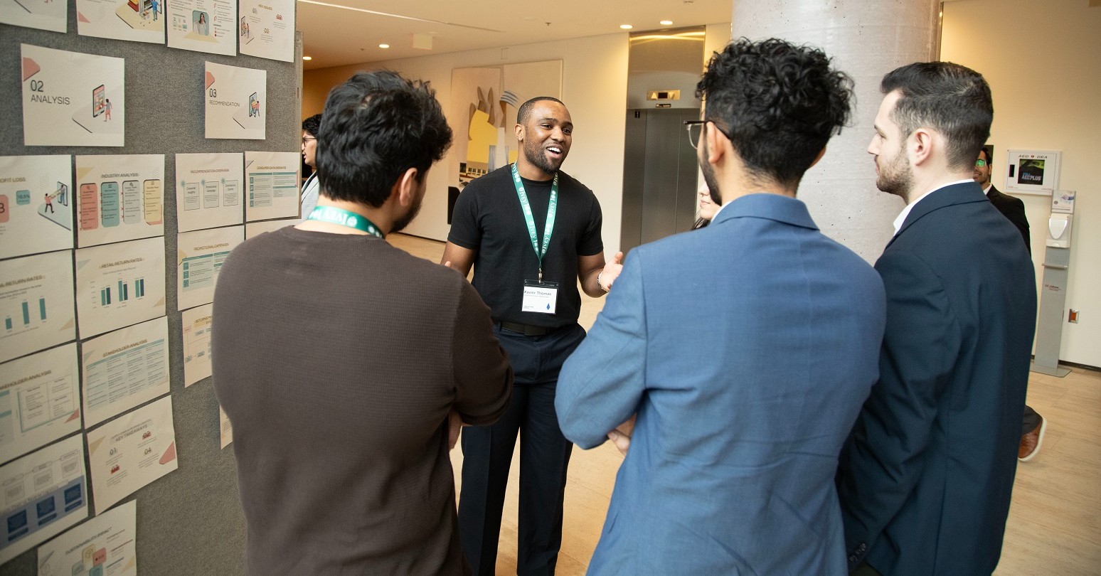 Students showcasing their initial problem-framing and early ideas at a previous Studio session