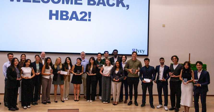 HBA2s return to Ivey with awards and celebration