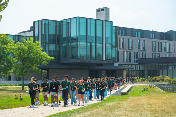 SLP Students Outside the Ivey Building