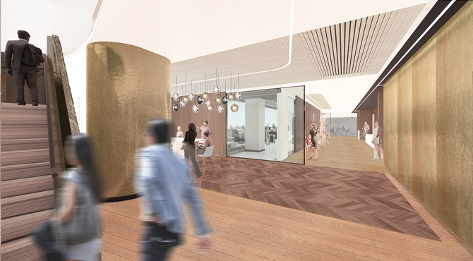 Third Floor Foyer and Feature Stair