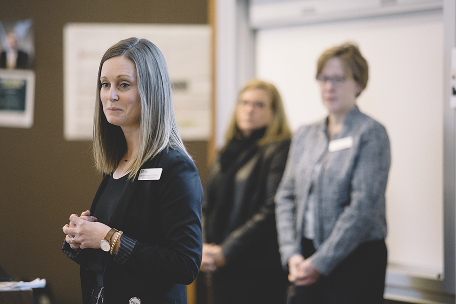 Ivey faculty speaking to class