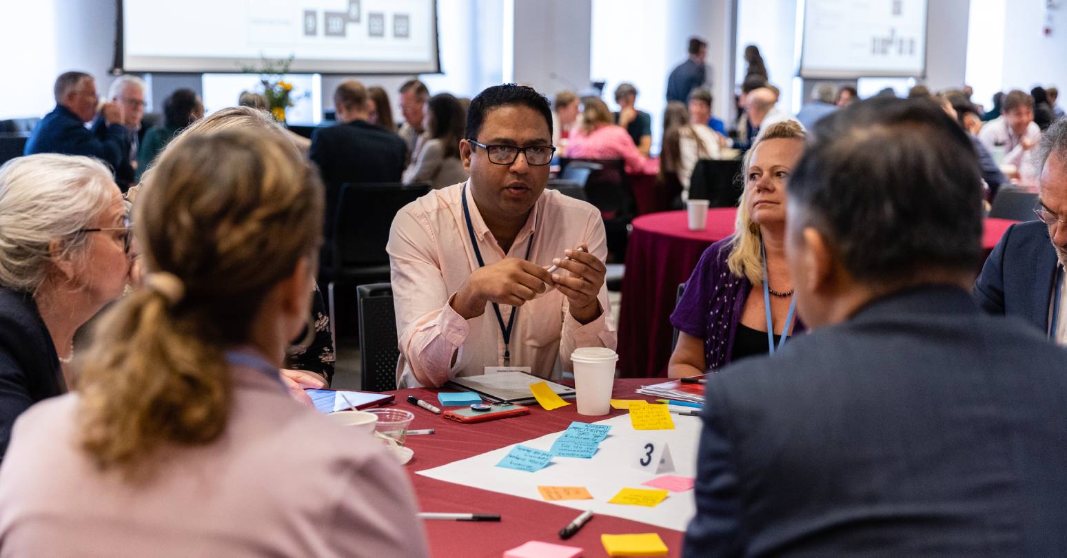 Workshop participants discuss systems change