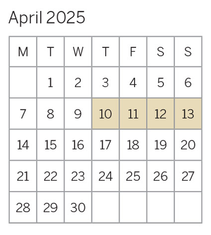 April 2025