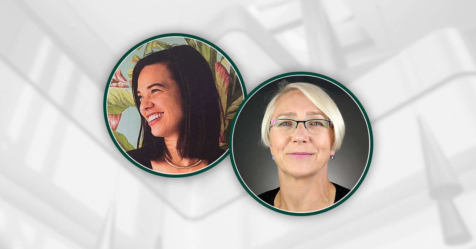 L-r: Sarah Sklash and Frances Edmonds