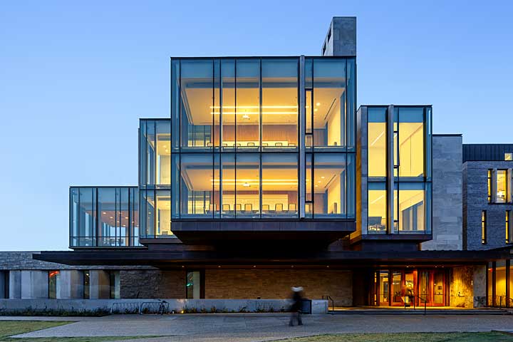 Exterior Image of Ivey Building at Night