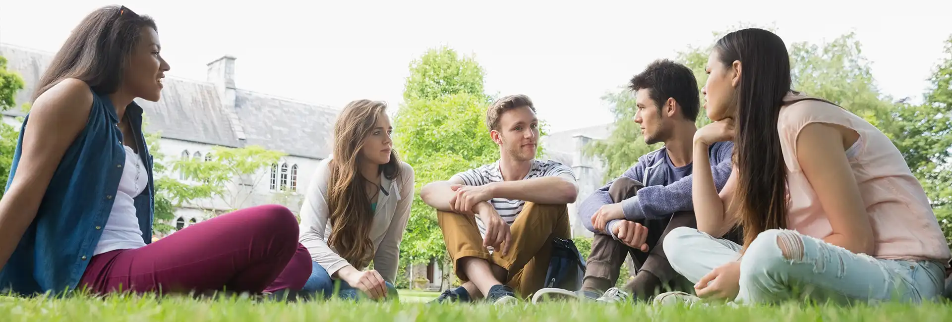 Banner Students Grass