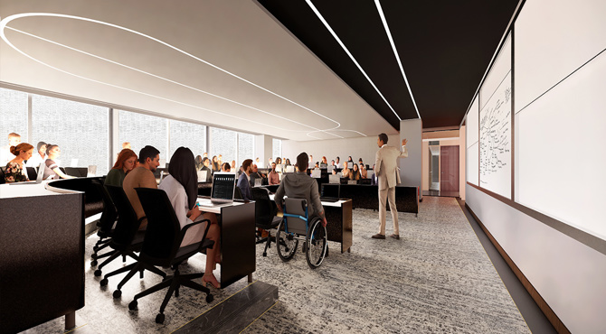 Third Floor Tiered Classroom