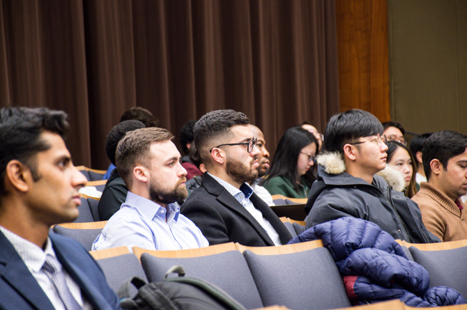 Audience listening to David Barr's Presentation