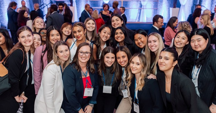 WAM 2023 cohort and staff at TSX opening