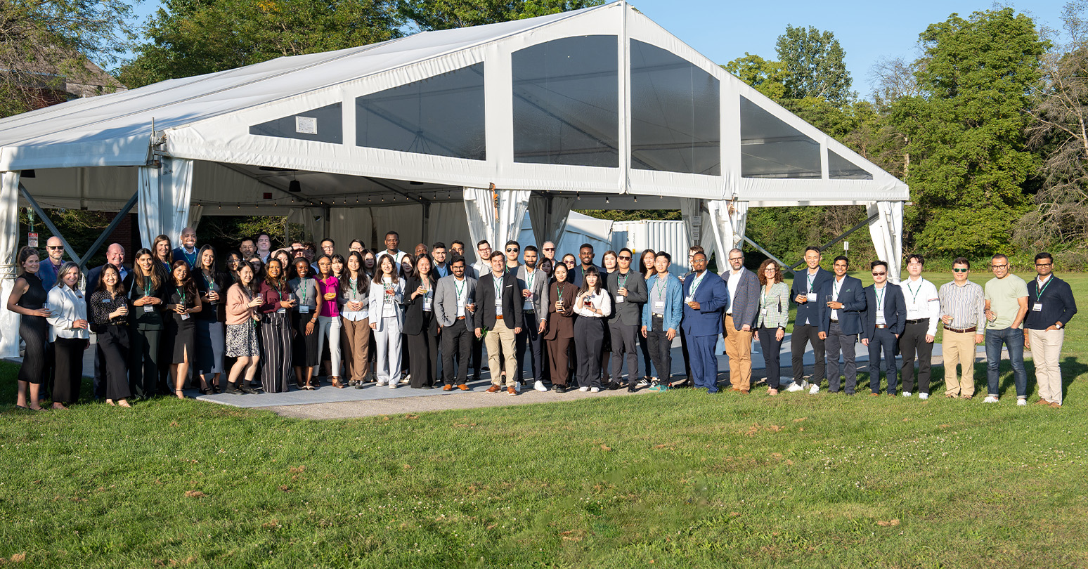 Group shot of Ivey's 50 new  Master of Management in Analytics participants