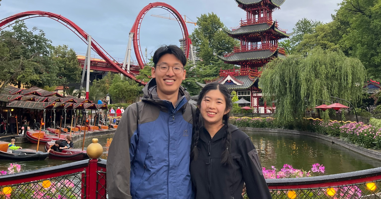 Richard Yang and Emily Peng at Tivoli Gardens, Copenhagen (1)