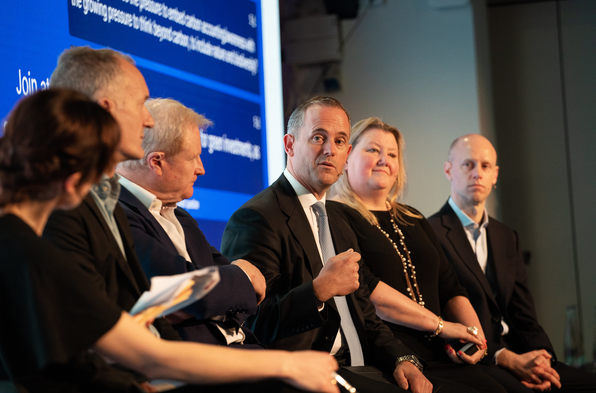 Richard Manley and other panel speakers at the Investing in Net Zero–Financing a Sustainable Future panel