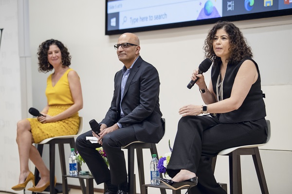 L-R: Sevaun Palvetzian, Rashid Wasti, and Franca Gucciardi